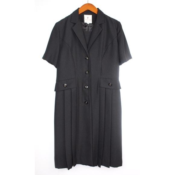 Fattaneh Bahari 2PC Dress & Pleated Coat - Picture 1 of 8
